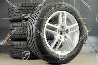 19-inch Cayenne Turbo all-season wheels set, 4 wheels 8,5 J x 19 ET 59 + all-season tyres Goodyear EagleLS2 265/50/1, with TPM