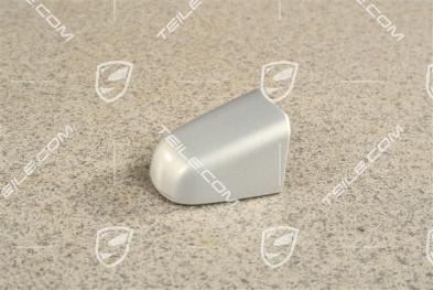 Zaślepka wkładki zamka klamki drzwi, satynowe aluminium
