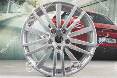 20-inch wheel rim set Panamera Design, 9,5J x 20 ET71 + 11,5J x 20 ET68, Brilliant chrome