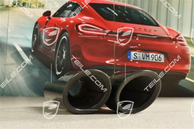 2,0L, Tail pipe, Black, L