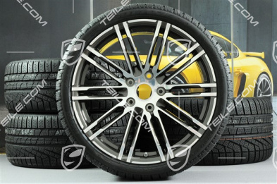 20" koła zimowe "Turbo", komplet, felgi 8,5J x 20 ET51 + 11J x 20 ET56 + opony zimowe Pirelli 245/35 R20 + 295/30 R20, z czujnikami ciśnienia