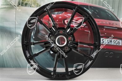 20" Felga Carrera, 11J x 20 ET66, do kół zimowych, czarny wysoki połysk