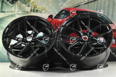 21" komplet felg GT Design, 9,5J x 21 ET27 + 10J x 21 ET19, czarny satynowy półmat