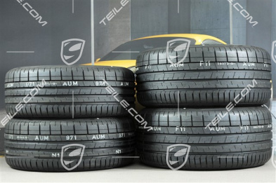 20" Turbo IV Sommerräder Satz, Felgen 8,5J x 20 ET57 + 10,5J x 20 ET47 + Pirelli Sommerreifen 235/35 ZR20 + 265/35 ZR20, mit RDK-Sensoren