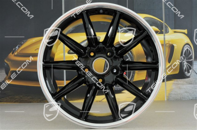 19-inch Carrera Sport wheel set, 8,5J x 19 ET55 + 10J x 19 ET42, Black High Gloss