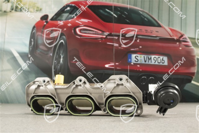 3,0L Hybrid, Ansaugstutzen / Ansaugkrümmer mit Kraftstoffverteiler / Einspritzleiste und Unterdruckdose , R