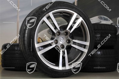 20" Turbo II Sommerräder Satz,  9,5J x 20 ET65 + 11J x 20 ET68 + NEUE Michelin Sommerreifen 255/40 ZR 20 + 295/35 ZR20, ohne RDK-Sensoren