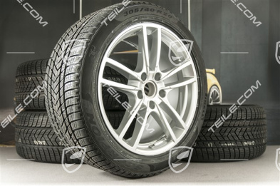 20" koła zimowe Cayenne Sport, komplet, felgi 9J x 20 ET50 + 10,5J x 20 ET64 + opony zimowe Pirelli 275/45 R20 + 305/40 R20, z czujnikami ciśnienia