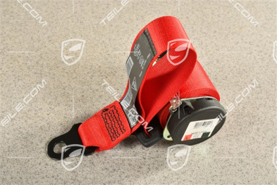 Targa, Seat belt, rear, Guards Red, L