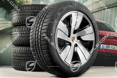 19" Taycan S winter wheel set, rims 8J x 19 ET50 + 10J x 19 ET47 + Pirelli P-Zero Winter winter tyres 225/55 R19 + 275/45 R19