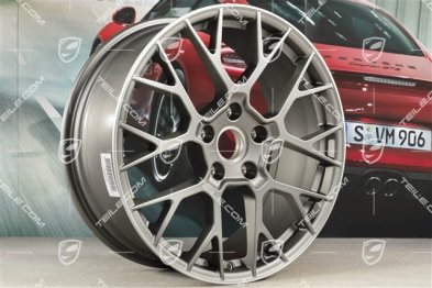 20+21" Komplet felg RS Spyder, felgi: przednie 8,5J x 20 ET50 + tylne 11,5J x 21 ET67, platinum satynowy półmat