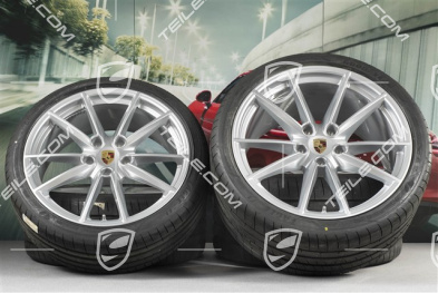 20"+21" koła letnie, komplet Carrera S, felgi 8,5J x 20 ET53 + 11,5J x 21 ET67 + NOWE opony letnie 245/35 R20 + 305/30 R21, z czujnikami ciśnienia