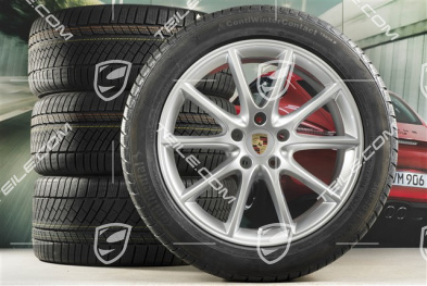 20" koła zimowe Cayenne Design, komplet, felgi 9J x 20 ET50 + 10,5J x 20 ET64 + opony zimowe Continental 275/45 R20 + 305/40 R20, z czujnikami ciśnienia