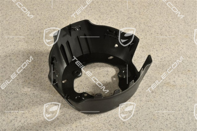 Cover trim rear for heated Steering wheel with paddles, Black