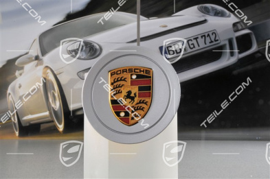 Raddeckel, farbiges Porschewappen Raddeckel, farbiges Porschewappen