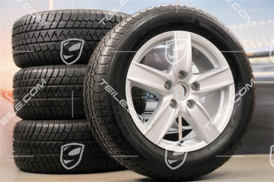 18-inch Cayenne S III winter wheel set, 4x wheels 8 J x 18 ET 53 + 4x winter tyres Michelin 255/55 R18  (DOT 2013), without TPMS