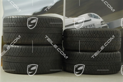 20" Komplet kół zimowych Carrera S (III) , felgi 8,5J x 20 ET51 + 11J x 20 ET52 + opony zimowe Michelin 245/35 ZR20 + 295/30 ZR20 (DOT/rok prod. 2014), z czujnikami ciśnienia