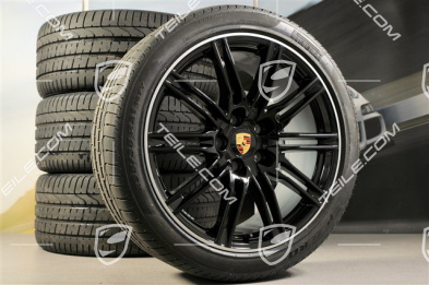 21-inch SportEdition summer wheel set, black, high gloss, 4 wheels 10J x 21 ET50 NEW tyres 295/35 R 21 107Y XL,with TPMS