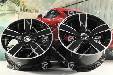 20-inch wheel rim set Carrera Sport, 8,5J x 20 ET49 + 11,5J x 20 ET56, black high gloss