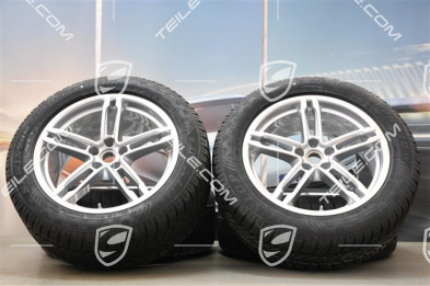 19-inch "Macan Sport" winter wheels set, rims 8,5J x 19 ET21 + 9J x 19 ET21 + NEW Dunlop winter tyres 235/55 R19 + 255/50 R19, with TPMS