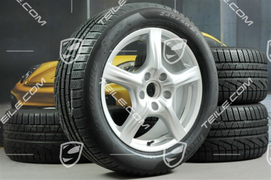 18-inch Panamera winter wheel set, 8J x 18 ET 59 + 9J x 18 ET 53, with Pirelli Sottozero II winter tyres 245/50 R18 + 275/45 R18,TPMS