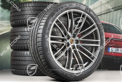 21" koła letnie, komplet, Turbo IV Design, felgi 9,5J x 21 ET27 + 10J x 21 ET19 + NOWE opony letnie Michelin 265/40 R21 + 295/35 R21, z czujnikami ciśnienia