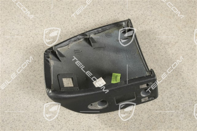 Blende, Vorbereitung Telefon, Kunstleder, Schwarz