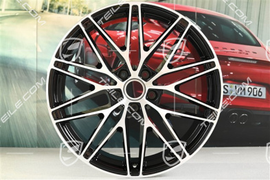 22-inch Macan RS Spyder Design wheel rim, 11J x 22 ET47, black high gloss