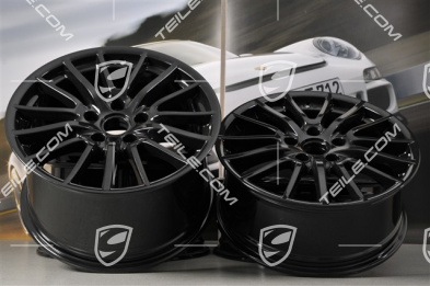 19-inch SportDesign wheel set, black, 8J x 19 ET57+ 11J x 19 ET67