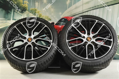 21" Koła zimowe, komplet "Exclusive Design Sport", felgi 9,5 J x 21 ET71 + 10,5 J x 21 ET71 + opony zimowe Pirelli Sottozero III 275/35 R21 + 315/30 R21, czarny wysoki połysk