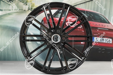 22" Felgensatz Turbo IV, 10J x 22 ET48 + 11,5J x 22 ET61, schwarz hochglanz