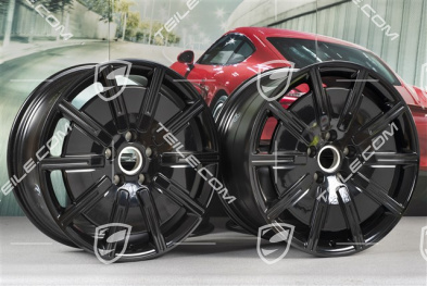 20" komplet felg Taycan Sport Aero, 9J x 20 ET54 + 11J x 20 ET60, czarny wysoki połysk