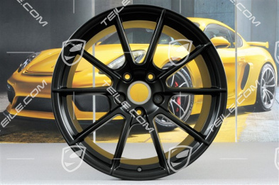 20" komplet felg "Spyder" / "718 Sport", felgi 8,5J x 20 ET57 + 10,5J x 20 ET47, czarny satynowy półmat