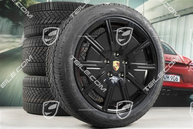 20-inch Sport Aero winter wheel set, rims 9J x 20 ET54 + 11J x 20 ET60, Pirelli winter tyres 245/45 R20 + 285/40 R20, black high gloss