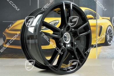 19" Felge Panamera, 9J x 19 ET64, schwarz hochglanz