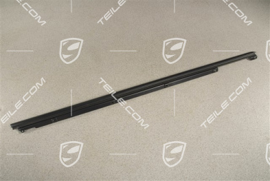 Moulding, Door channel, incl. sealing, front, Matt black, R