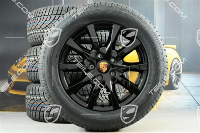 18-inch Cayenne winter wheel set, wheels 8J x 18 ET53 + NEW Dunlop SP Winter Sport 3D tyres 255/55 R18, without TPMS