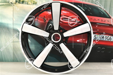 21" Turbo Exclusive Design Felge, 12J x 21 ET70, Schwarz Hochglanz