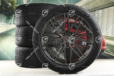 21" koła zimowe RS Spyder Design, komplet, felgi 9,5J x 21 ET46 + 11,0J x 21 ET58 + NOWE opony zimowe Michelin 285/45 R21 + 305/40 R21, z czujnikami ciśnienia, turbonite