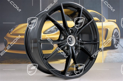 20" Komplet felg Carrera S IV, 8J x 20 ET57 + 10J x 20 ET45, czarny połysk
