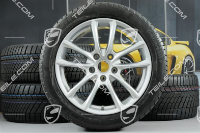 19" Koła zimowe, komplet "Panamera S", felgi 9J x 19 ET64 + 10,5 J x 19 ET62 + opony zimowe Continental ContiWinterContact PS830 P 265/45 R19 + 295/40 R19