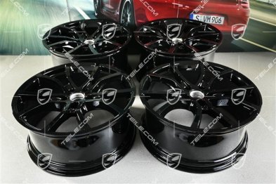 21" Felgensatz Exclusive Design, 11J x 21 ET49 + 9,5J x 21 ET46, für den Cayenne Coupé, schwarz hochglanz