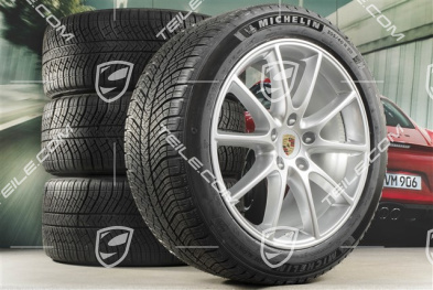 20" koła zimowe Cayenne Design, komplet, felgi 9J x 20 ET50 + 10,5J x 20 ET64 + opony zimowe Michelin 275/45 R20 + 305/40 R20, z czujnikami ciśnienia