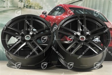 20" komplet felg "Macan Turbo", 9J x 20 ET26 + 10J x 20 ET19, CMS, czarny półmat