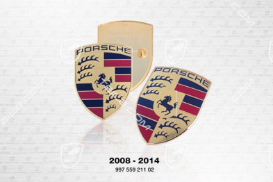 Porsche bonnet badge, crest