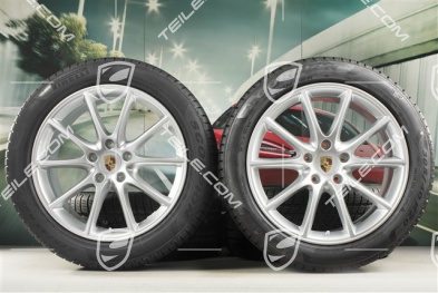 20" Cayenne COUPE Design Winterräder Satz, Felgen 9J x 20 ET50 + 10,5J x 20 ET55 + NEUE Pirelli Winterreifen 275/45 R20 + 305/40 R20, mit RDK-Sensoren, DOT/Bj. 2019+2020