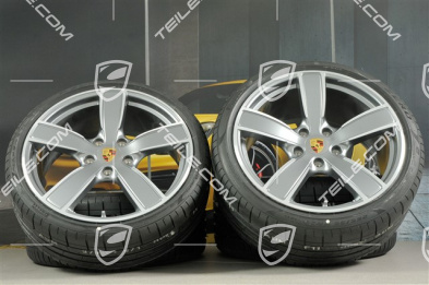 20" Carrera Sport koła letnie komplet, felgi 8,5J x 20 ET57 + 10,5J x 20 ET47 + NOWE opony letnie 235/35 ZR20 + 265/35 ZR20, z czujnikami ciśnienia
