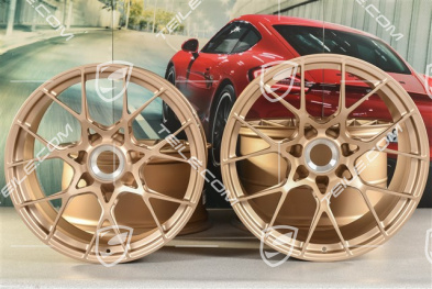 20"+21" GT3RS komplet felg, felgi 10J x 20 ET45 + 13J x 21 ET31, złote - Neodyme