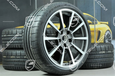 20" Carrera Classic koła letnie komplet, felgi 8J x 20 ET57 + 10J x 20 ET45 + opony letnie Pirelli 235/35 ZR20 + 265/35 ZR20, z czujnikami ciśnienia