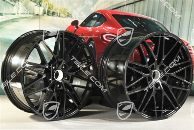 21" Felgensatz RS Spyder Design, 11J x 21 ET49 + 9,5J x 21 ET46, schwarz hochglanz